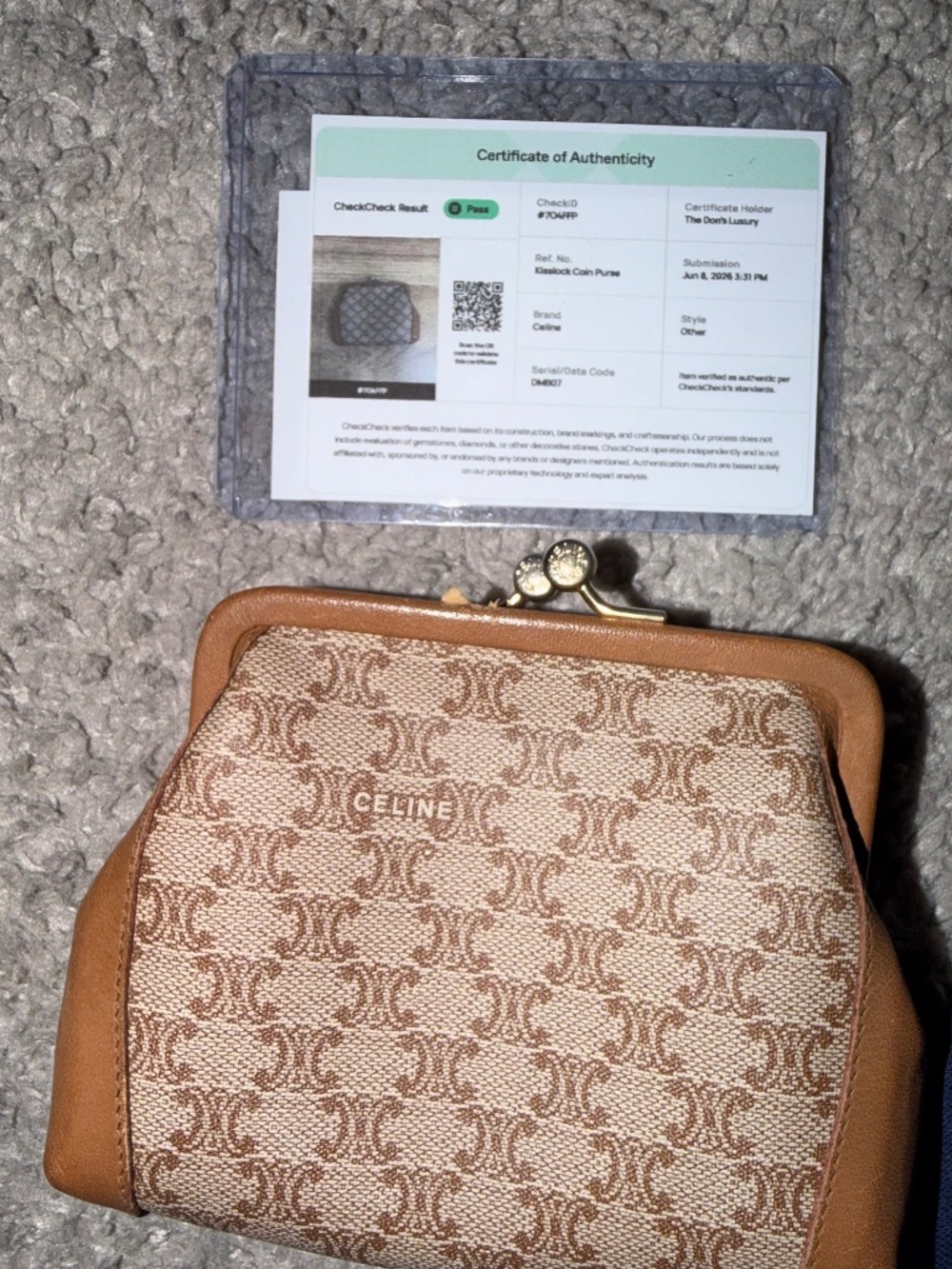 Vintage Celine kisslock Pouch